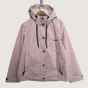 Dakine Womens Pink Hooded Rain Protection Light Jacket Windbreaker Size L